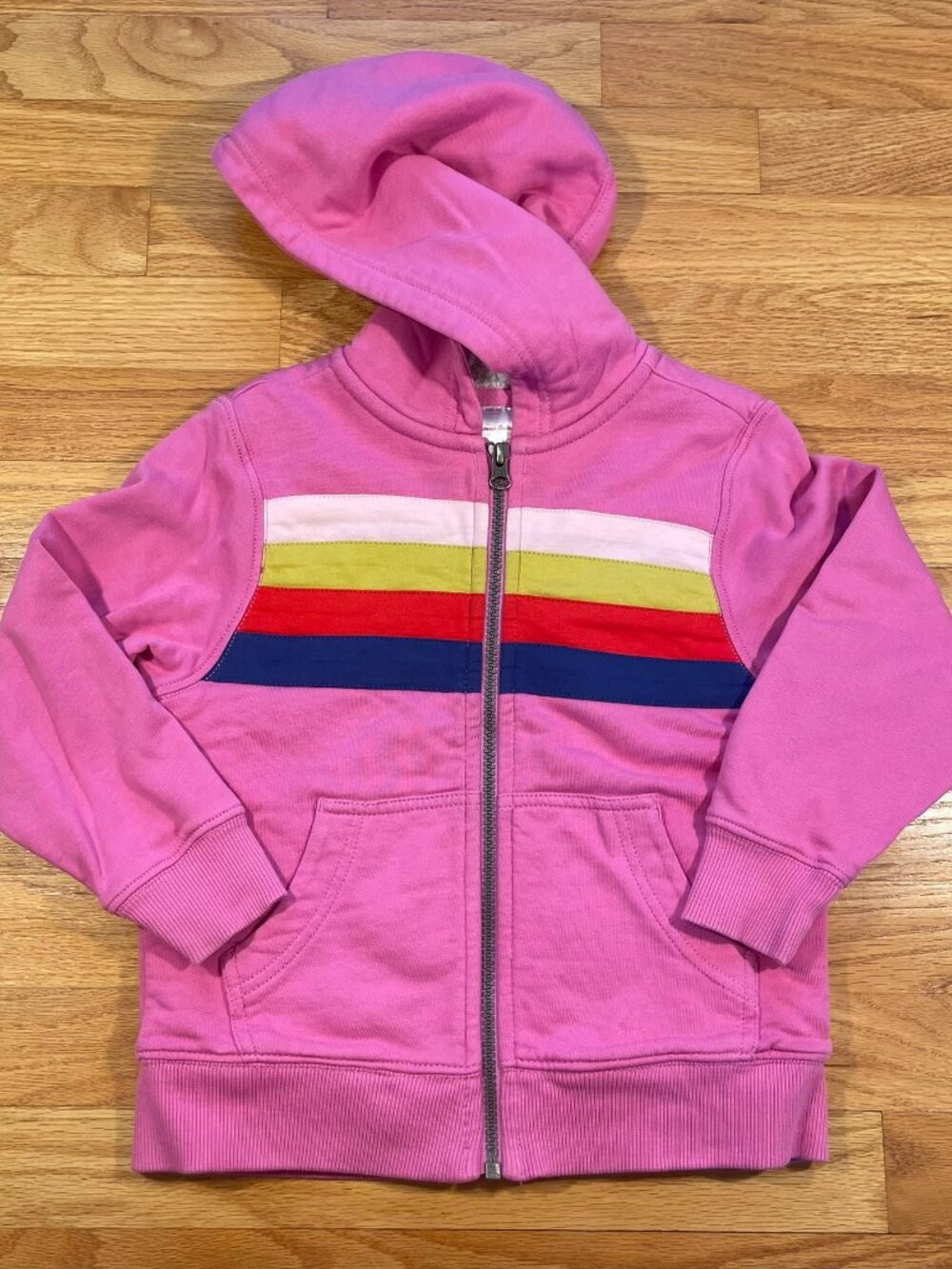 Hanna Andersson Fleece Lined Pink Zip Hoodie